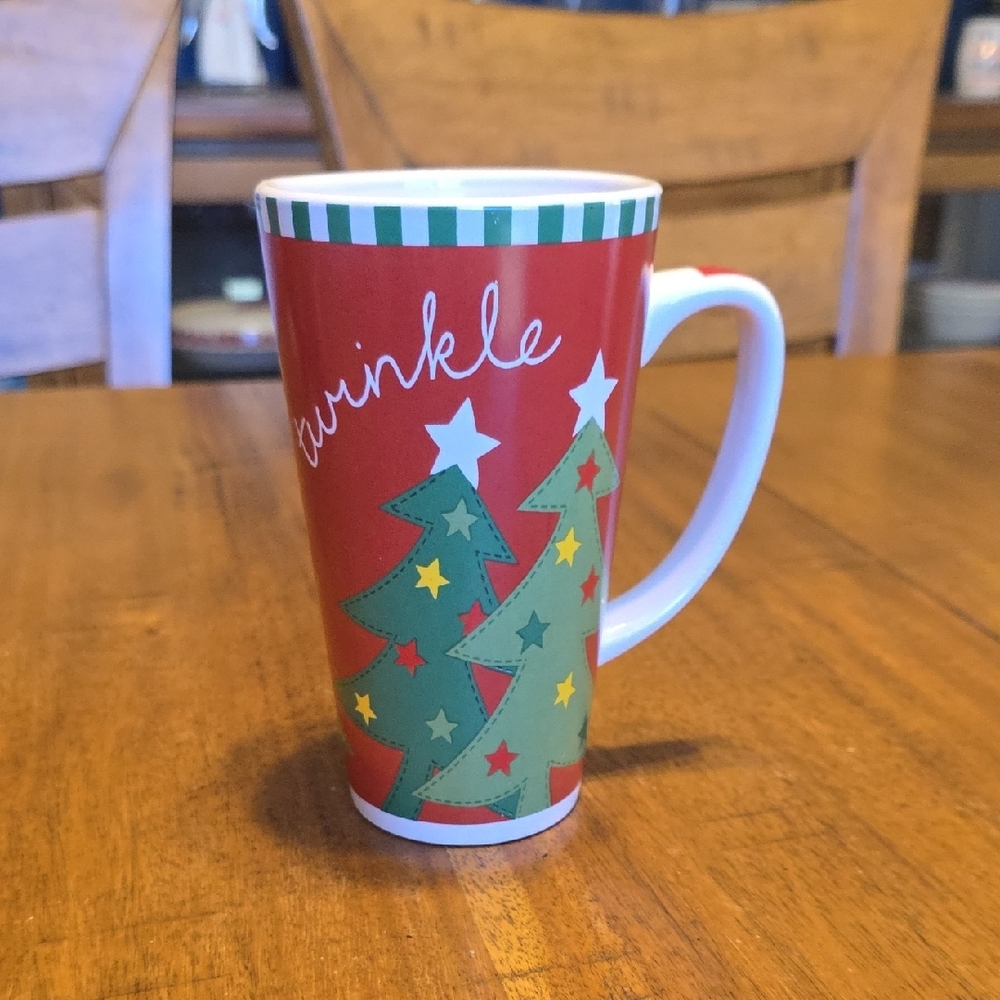 Festive Christmas Tree Mug - Red and Green